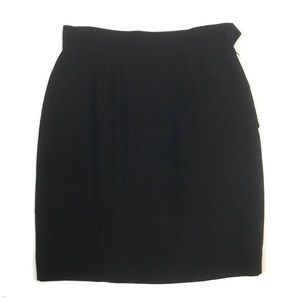Moschino cheap and chic pencil skirt black crepe